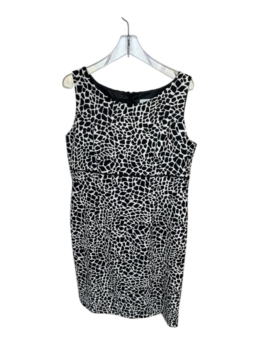 Kasper Black and White Printed Dress-Size 16